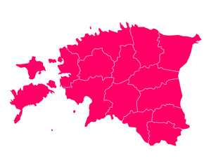 Karte von Estland