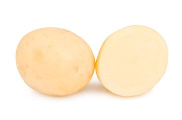 Potatoes isolated on white background