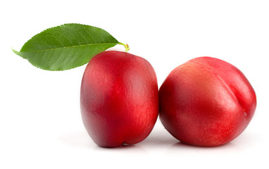 Nectarine isolated on white background