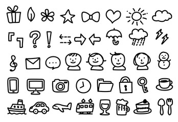 落書きアイコンセット