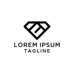 Fototapeta premium Abstract Diamond Logo Design Template
