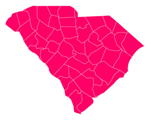 Karte von South Carolina © Robert Biedermann
