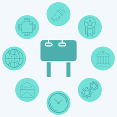 Billboard vector icon sign symbol