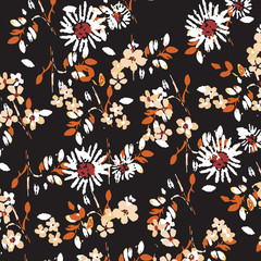 Printleaves, decoration, backdrop, romantic, flower allover print, paper, fabric print, ornamental, textile pattern, fashion print, botanical, flora, garden, blooms, trend, beautiful, bloom, abstract,