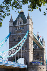Fototapeta na wymiar Tower Bridge in London, the UK. Tower Bridge in London has stood over the River Thames