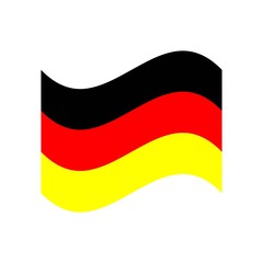 Germany flag, official colors and proportion correctly. National Germany flag. Vector illustration. EPS10.