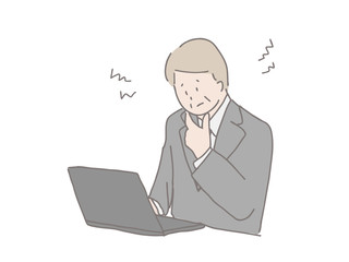 年配のビジネスパーソン　ストレス