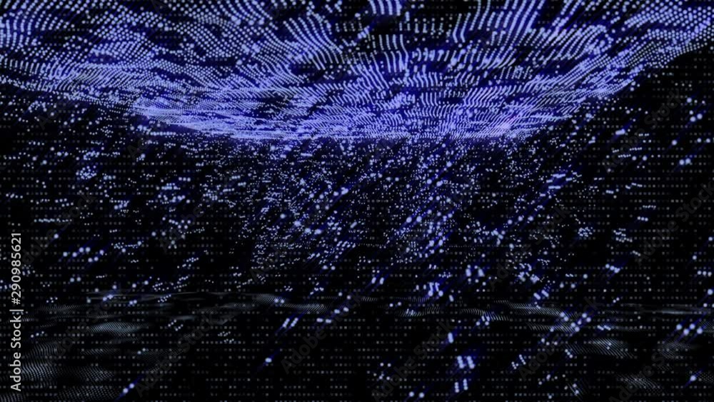 Aufkleber futuristic 3d footage virtual reality hologram rendering network communication concept. 4k motion gr