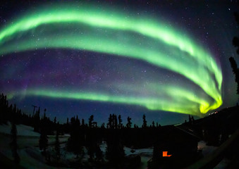 アラスカ フェアバンクスのオーロラ