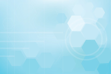 Geometry, positive and hexagon symbols Medical concept background