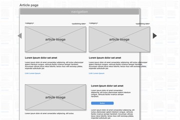 Page concept illustration