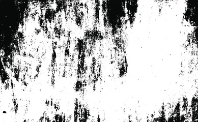Aged wall texture. Grainy messy overlay of empty, aging, scratched wall. Grunge rough dirty background. Vector Illustration. Black isolated on white background. EPS10.
