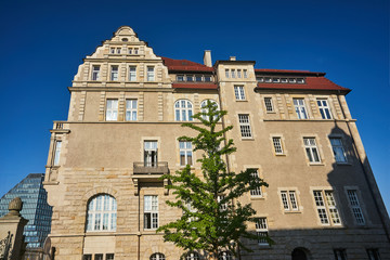 Fototapeta premium historic neo-Roman tenement house in Poznan.