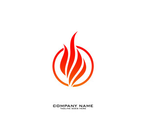 Fire flame Logo Template