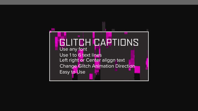 Glitch Type Captions