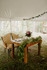 wedding garden party dinner party table setting