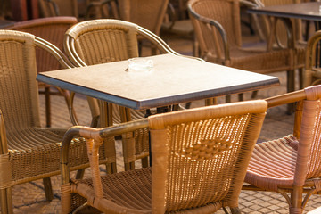 Open cafe outdoor restaurant