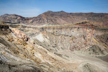 Lanscape with mountain Aso background, Kusasenri, Aso, Kumamoto, Kyushu, Japan