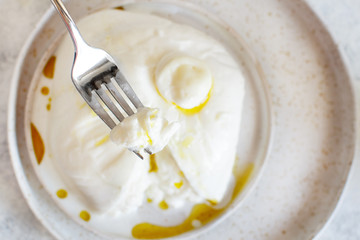 Italian cheese burrata