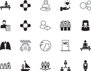 people vector icon set such as: breathe, paper, 3d, direction, login, crowd, portrait, privacy, sanitary, patient, toilet, technology, marketing, driver, leader, headlight, modern, beauty, transport