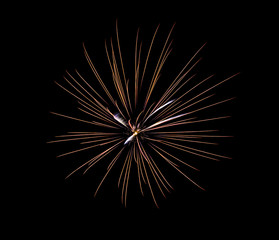 Fototapeta premium Abstract fireworks on a black background