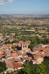 Fototapeta na wymiar Church and Countryside, Poza de la Sal, Burgos