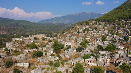 Kayakoy, anciently known in Greek as Karmilassos, shortened to Lebessos and pronounced in Modern Greek as Livissi.