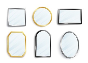 刀攀愀氀椀猀琀椀挀 洀椀爀爀漀爀 昀爀愀洀攀 猀攀琀 椀猀漀氀愀琀攀搀 漀渀 眀栀椀琀攀 戀愀挀欀最爀漀甀渀搀