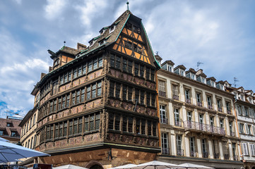 Maison Kammerzell is a historical building on Place Du March in Strasbourg. France
