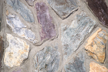 colored stones wall