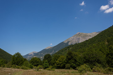 Mountains of the National Park of Abruzzo, Lazio and Molise.  Val Fondillo. Wonderful summer...
