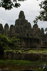 Fototapeta na wymiar Imagen de unos templos en Angkor Thom en Camboya