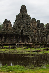Fototapeta na wymiar Imagen de unos templos en Angkor Thom en Camboya