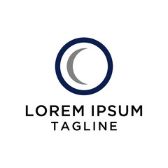 circle tech logo design template