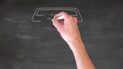 voiture tableau noir