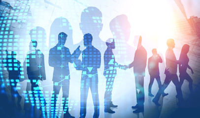 International business and teamwork concept