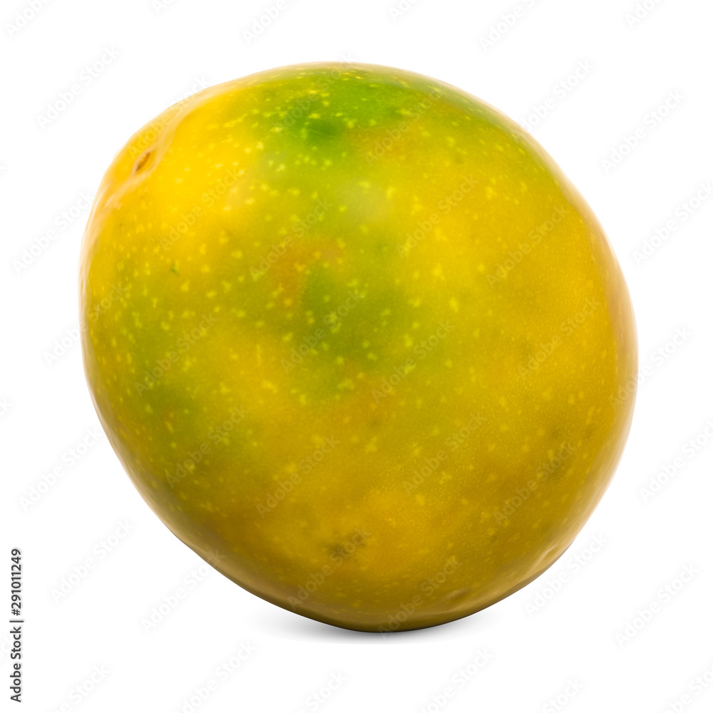 Aufkleber passion fruit close-up 3d rendering with realistic texture