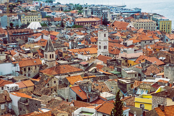 Old town from St. Michael's Fortress, Sibenik, Croatia