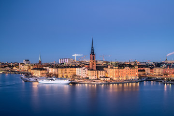 Stockholm city in Sweden.
