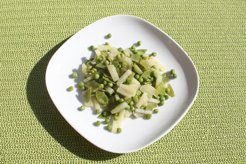 Grünes Gemüse gekocht