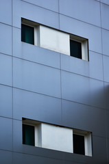 Window and wall of modern building
