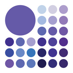 Purple color palette vector illustration