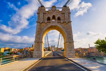 Amposta suspension bridge
