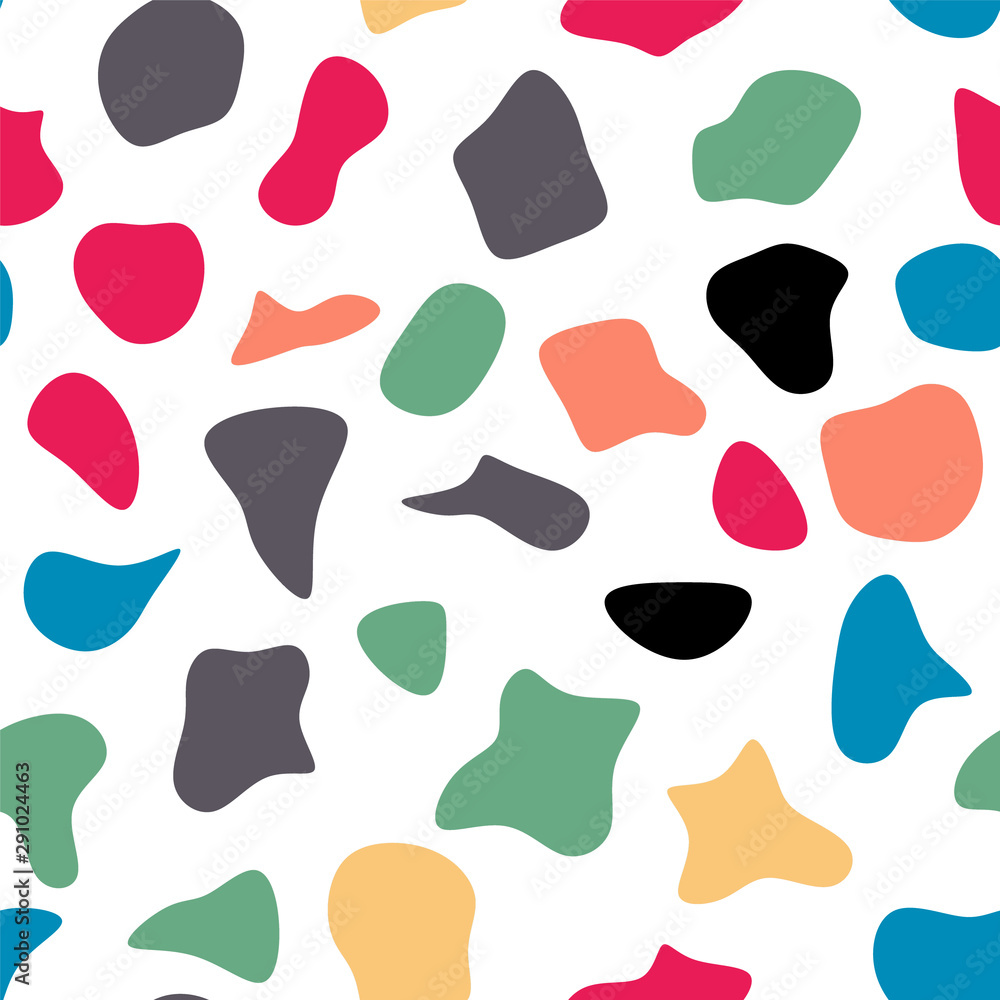 Aufkleber seamless vector pattern in colorful blots