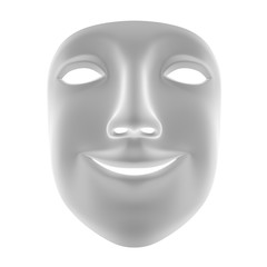 Mask on white background. 3D Illustration.