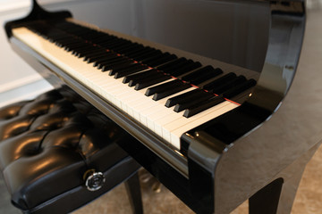 piano keyboard is ready to be played for you