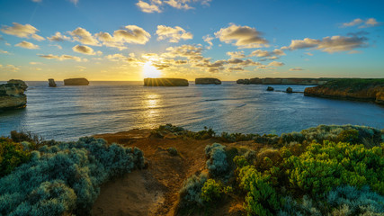 sunset at bay of islands, great ocean road, victory, australia 41