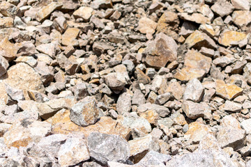 Stone rock texture background. Stone on the mountain nature background. Quarry.