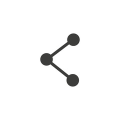 share icon design template. Trendy style, vector .