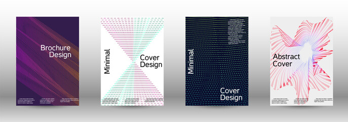 Naklejka premium Cover design template set 